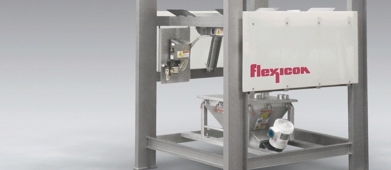 Sanitary Bulk Bag Discharger Flexicon With Open Channel Construction