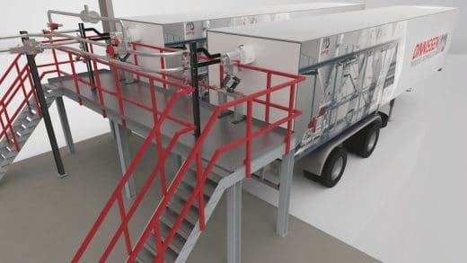Unique Safe Transport of BHET - by Dinnissen Process Technology