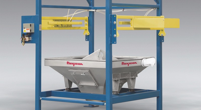 Discharger Pierces Single-Use Bulk Bags, Cuts Cycle Times Flexicon