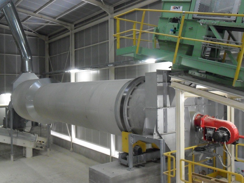 Innovative Combination of Rotary Dryer and Cleaning Drum - Allgaier Drum Dryer System TRH