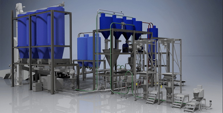 What is a pneumatic conveying system?