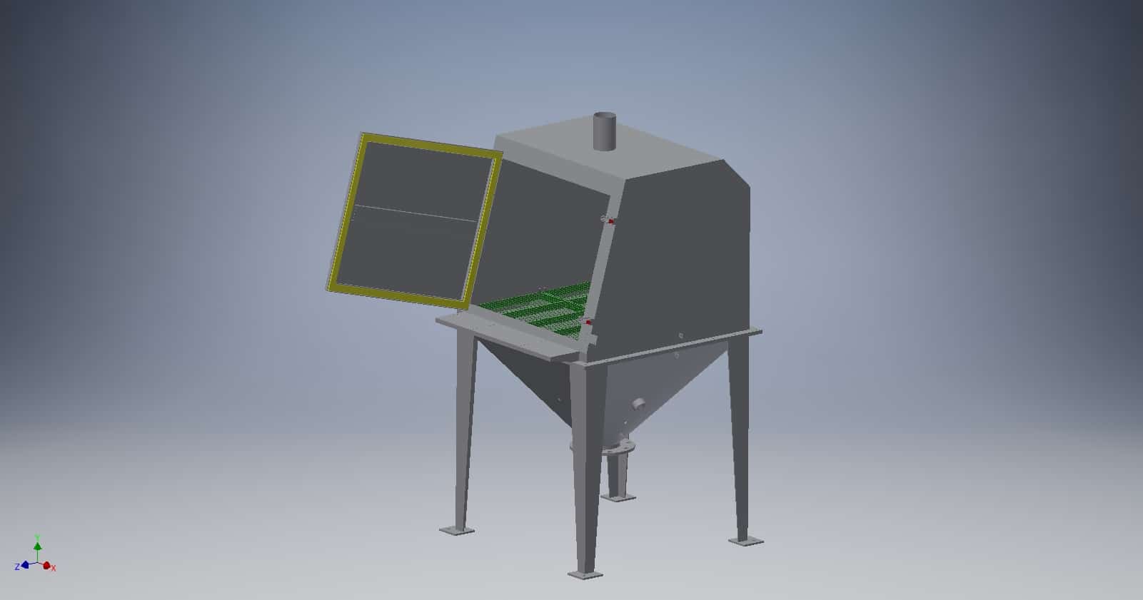 Efficient Unloading of Bags Containing Powdered Products