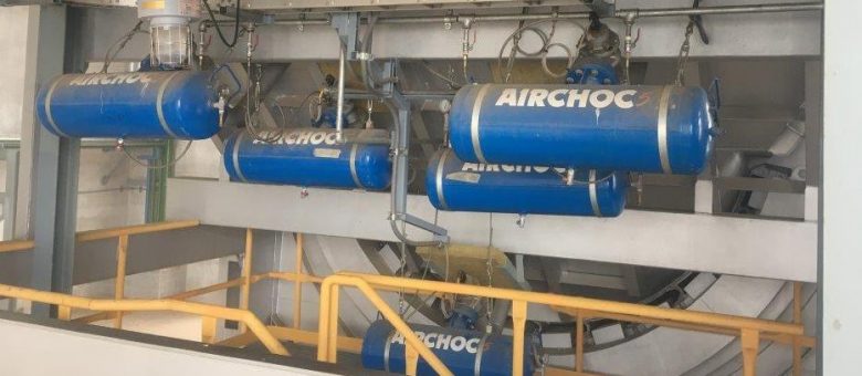 90% of Blockages Removes with AIRCHOC® Air Cannons