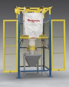 Bulk Bag Discharger with Safety Cage