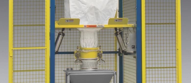 Bulk Bag Discharger with Safety Cage
