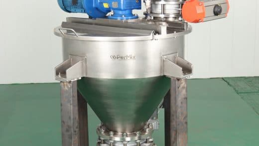 Efficient and Versatile Blending Machine for Batch Mixing of Free-Flowing Powders