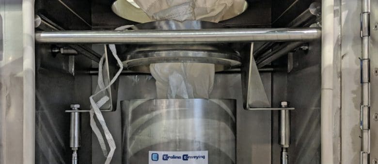Clamping Down on Dust Bulk Bag Discharge Station Feed Tube & Outlet Spout Clamp