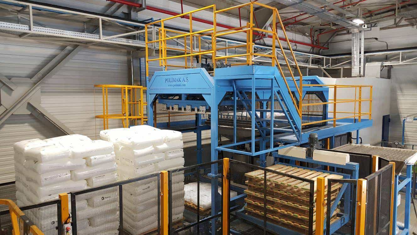 Polimak Automatic Sack Discharge and Extruder Feeding System