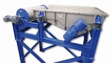 Vibratory Conveyor with Integrated Magnetic Drum