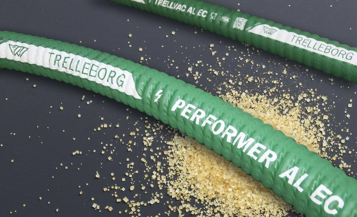 New White Conductive Hoses to Reduce Powder Ignition Risk