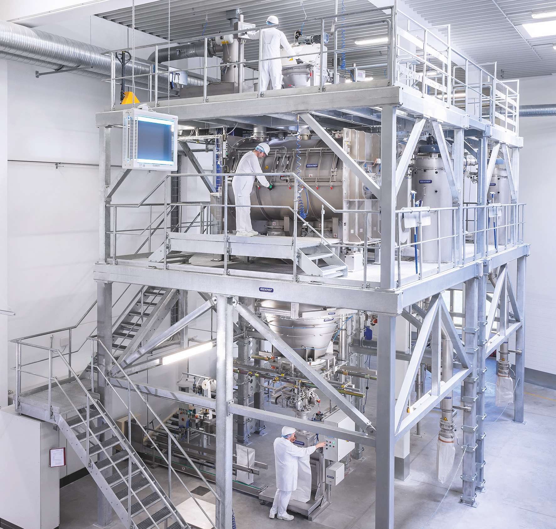 Compact Gravimetric Mixing System In Hygienic Design