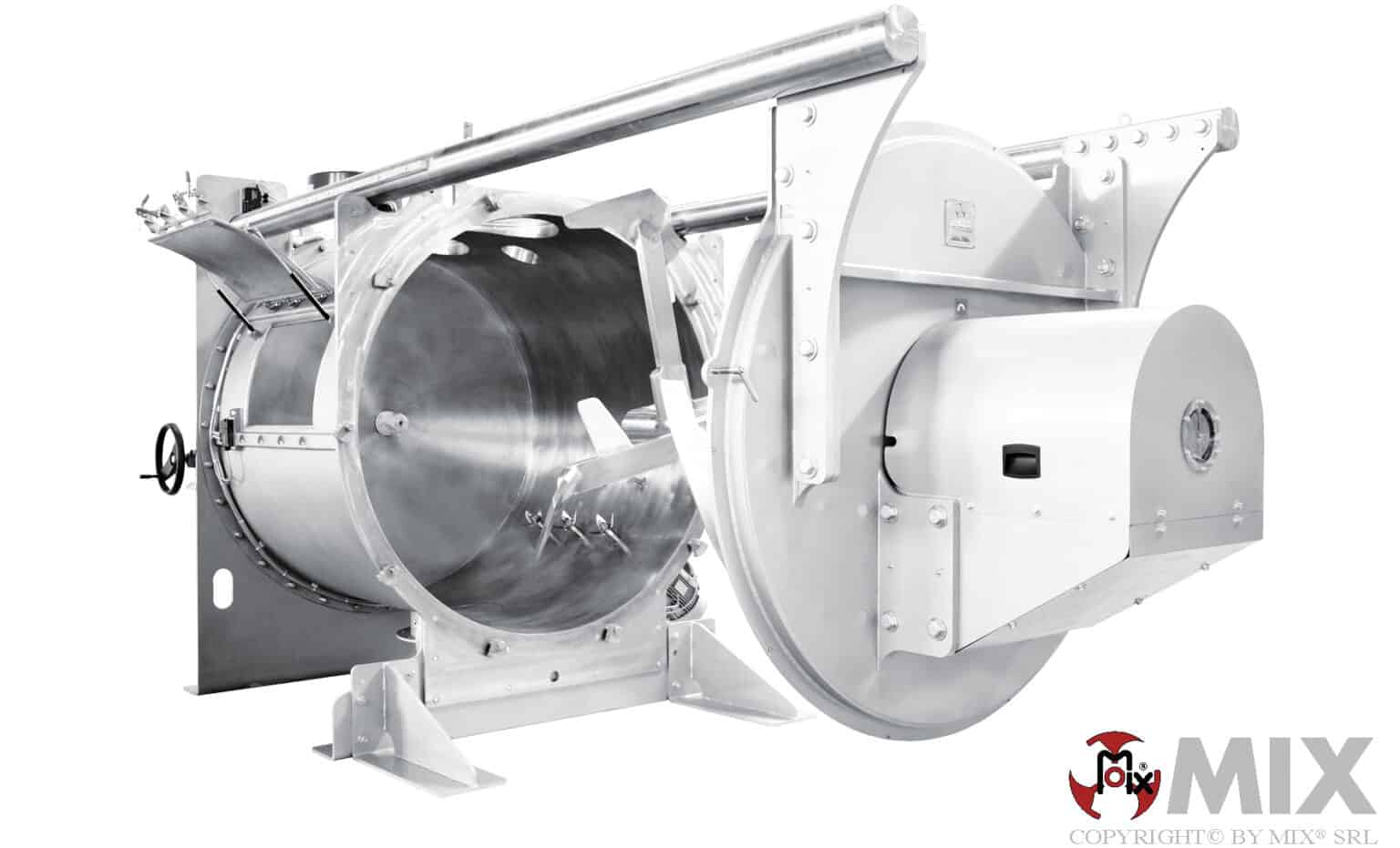 Industrial Mixers Equipped With Fully Extractable Rotor Shaft • BulkInside