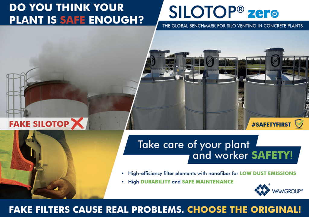 SILOTOP® ZERO by WAM® for Safe and Efficient Silo Venting in Concrete Batching Plants