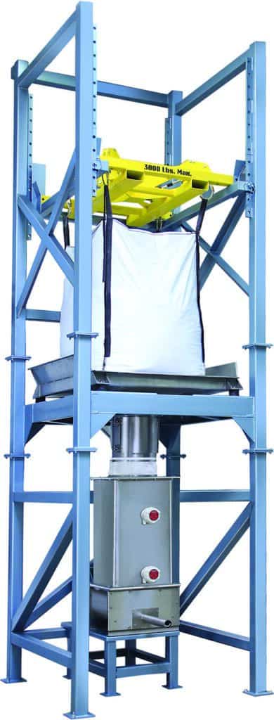 Model 821 Bulk Bag Unloader Utilizes “Regulated Vibration” To Reliably Discharge Bulk Bags