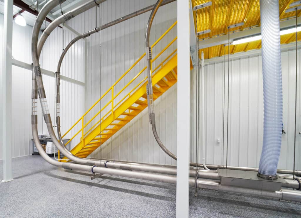 The number of high-speed, sanitary conveying systems like Cablevey Conveyors’ already in place within food processing facilities demonstrates the critical role they play to help achieve manufacturing goals.