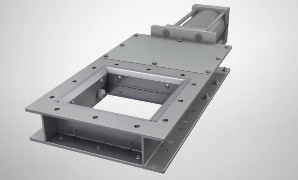 Vortex Roller Gate for Handling Dry Bulk Material in Gravity Flow Applications