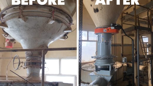 Laidig Reclaimers Solve Bridging and Flow Issues in India