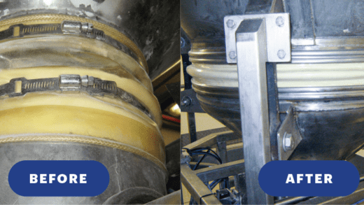 Pressure from Gas Purging Causing Powder Leakage & Build-Up