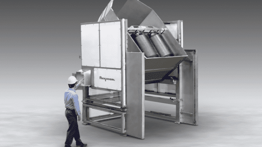 High Volume Bulk Material Tipper for Single or Multiple Containers, Vessels