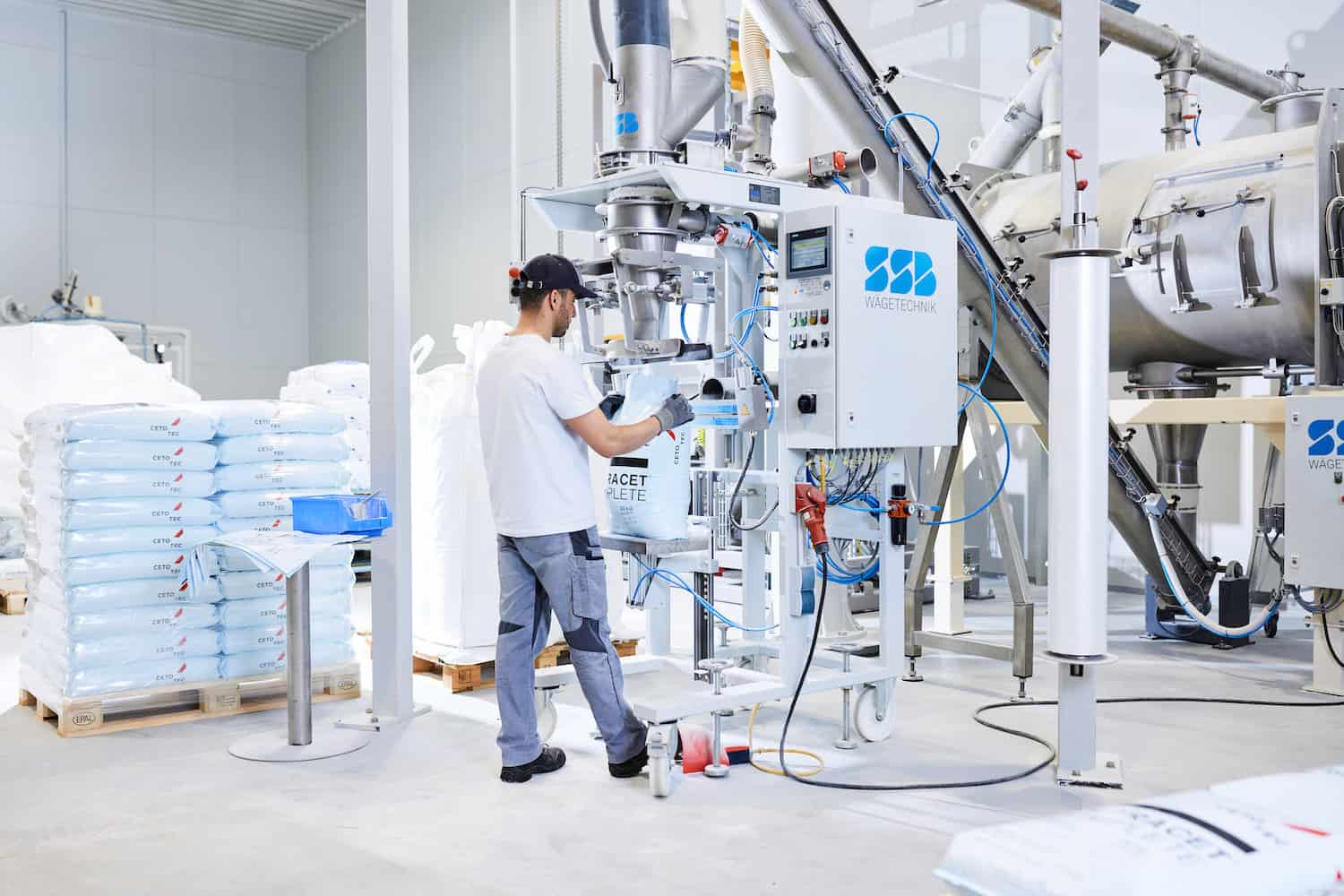 SSB Bagging Machines For Cetotec In Nutrient Production