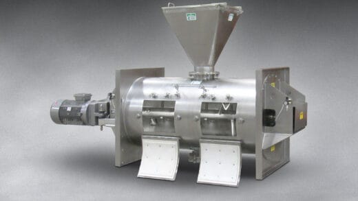 Cylindrical Plow Blender For Problematic Bulk Materials
