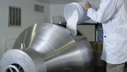 Bulk Nutritional Supplements Blended in Pharmaceutical Grade Rotary Mixer