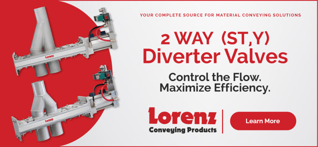 The Lorenz 2-Way Diverter Valves, Seamless Bulk Handling Starts Here!