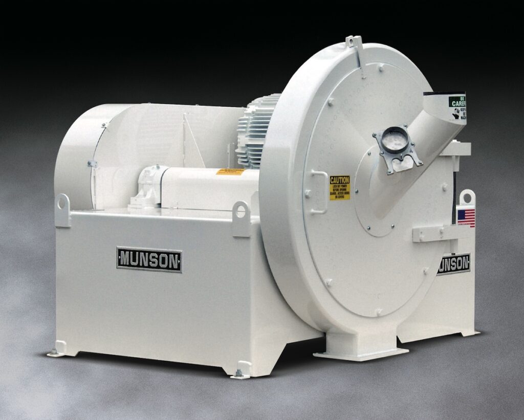 Centrifugal Impact Mill Grinds, De-Agglomerates Wet or Dry Solids