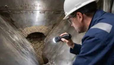 Particle Mechanics and Force Networks in Bulk Solids