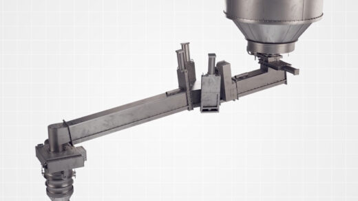 Vortex Aero-Slide Conveyor for Fluidizable Powders