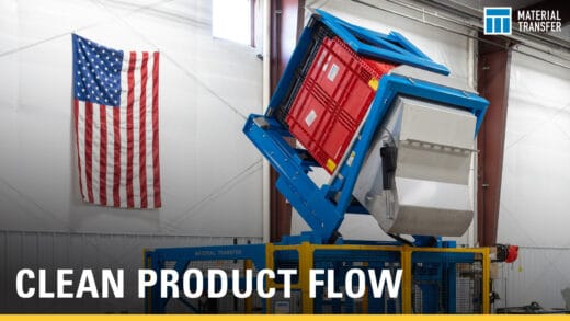 Container Dumping for Plastic Bottle Preforms | Material Transfer