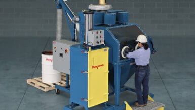Mobile Bag Dump Station with Glovebox for Total Dust Containment
