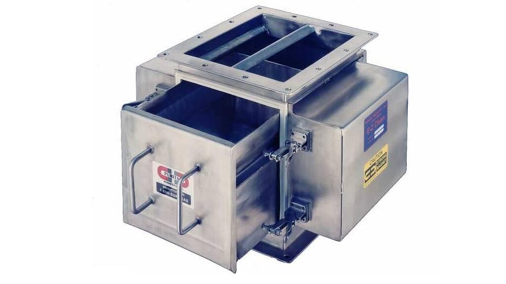 Puritan Magnetics Vertical Spout Magnets for Gravity-Fed Product Streams