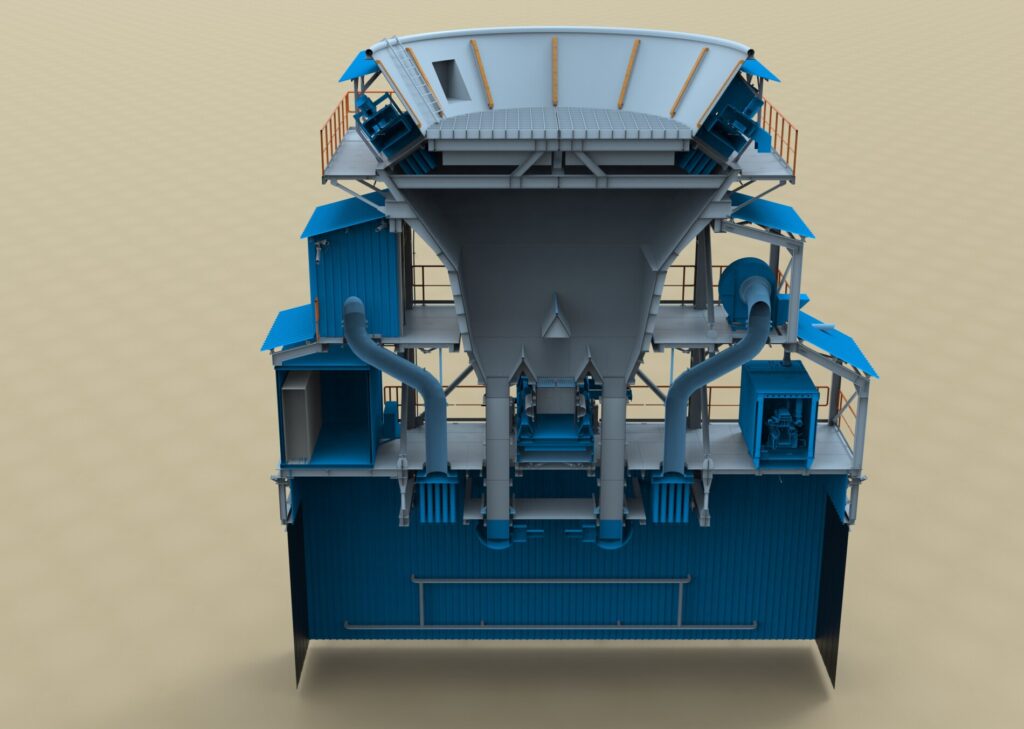 InterHop: Efficient and Dust-Reduced Bulk Handling