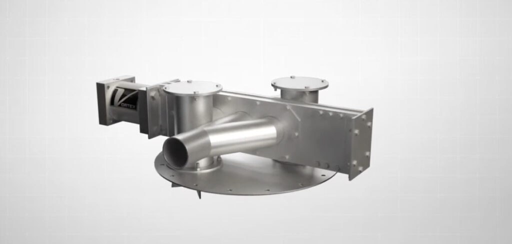 Vortex Fill Pass Diverter for Dust-Tight Pneumatic Conveying