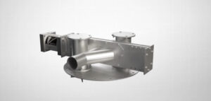 Vortex Fill Pass Diverter for Dust-Tight Pneumatic Conveying